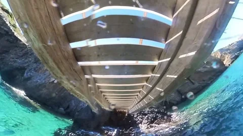 UNDERWATER STAIRCASE Stock Footage 280389516