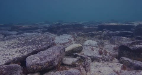 Underwater Stone On Seabed Stock Footage 317714540