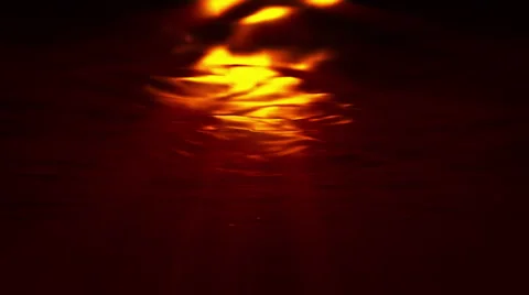 Underwater at sunset, sun reflecting on surface Vidéo 6767943