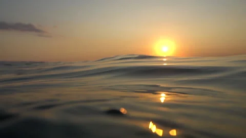 Underwater Sunset Wave part 1 스톡 동영상 137972837