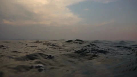Underwater Sunset Wave part 2 스톡 동영상 137973162