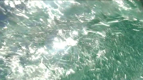 Underwater surfboard Stock Footage