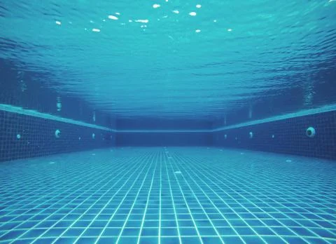 Underwater in swimming pool Stock Photos