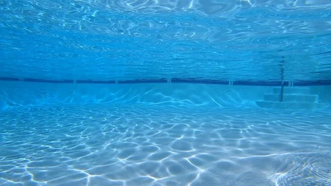Underwater Swimming Pool Sunlight Patterns Stock Footage 109504014