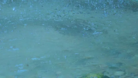 Underwater Tranquility: Ripples and Reflections Beneath the Surface Stock Footage 282081707