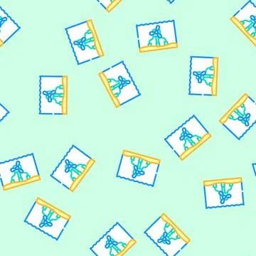 Underwater turbine vector seamless pattern イラスト素材