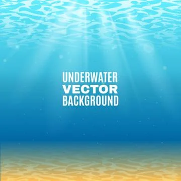 Underwater Vector Background Stock Illustration