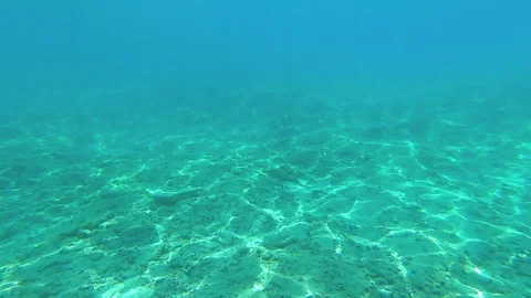 Underwater view of the breaking ocean wave Stock Footage 121249477