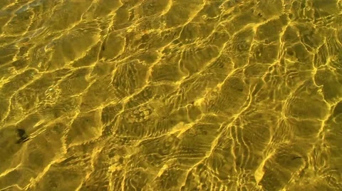 Underwater view. Camera view  through the surface of the water. Video stock 53316493