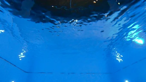 Underwater view to dive the swimmer Stock Footage 126725271