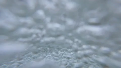 Underwater View of a Flowing River with Mountain and Autumn Scene Stock Footage 305236434