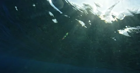 Underwater View of Ocean Wave Stock Footage 71314531