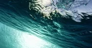 Underwater View Of Ocean Wave Stock Footage