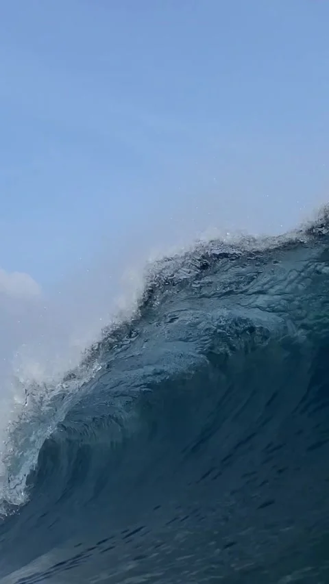 Underwater view of ocean wave Stock Footage 293755045