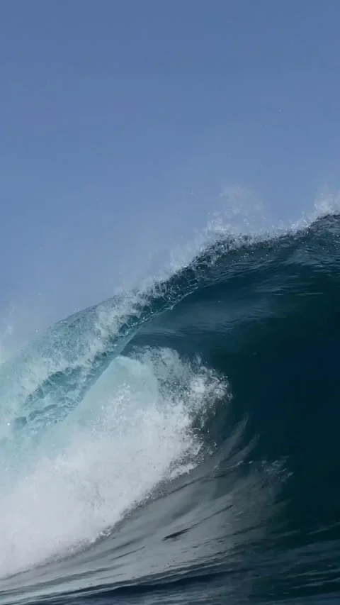 Underwater view of ocean wave Stock Footage 293755060