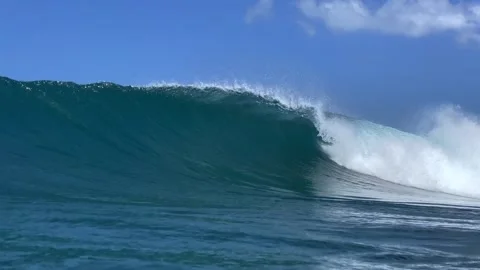 Underwater view of ocean wave Stock Footage 296165353