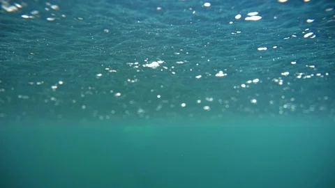 Underwater view of rainy water surface Stock-Footage 120876711