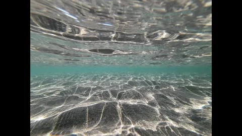 Underwater View of a Sandy Beach 스톡 동영상 284762872