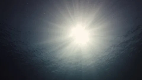 Underwater view sun light Stock-Footage 106962361