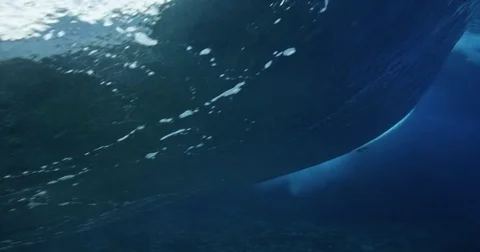 Underwater View of Surfing Stock Footage 71322848