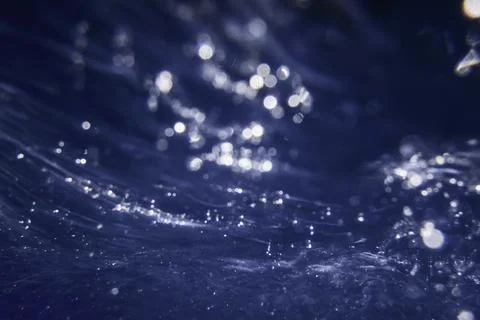 Underwater View of the Water Surface. Underwater Background Stock Photos