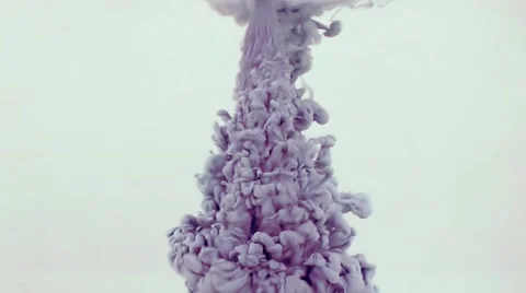 Underwater Violet Paint Smoke Stock Footage