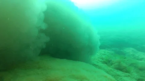 Underwater volcano Stock Footage 31843249