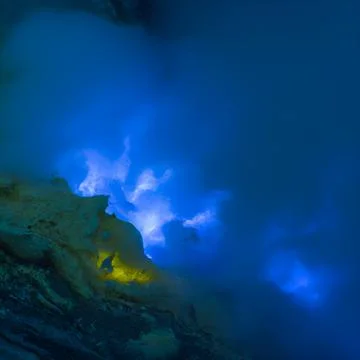 Underwater volcano 写真素材