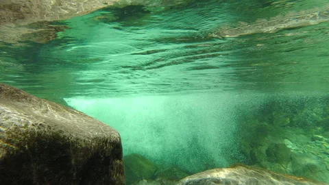 Underwater waterfall Stock Footage 250027069