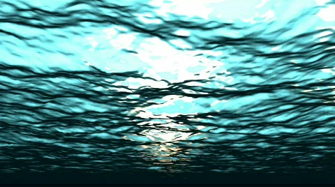 Underwater Wave Loop Stockbeeldmateriaal 418469
