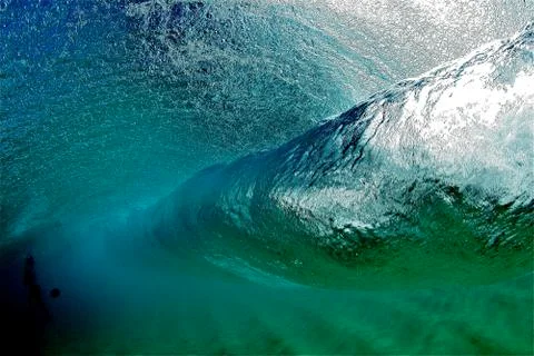 Underwater Waves 库存照片