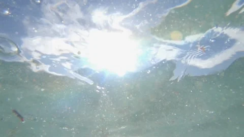 Underwater Waves Sun Stock Footage 200798245