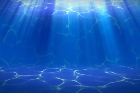 Underwater world and sunrays Stock Footage 687252
