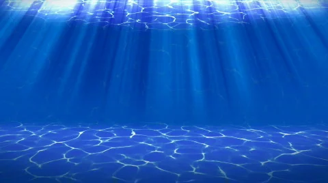 Underwater world and sunrays Stock Footage 687253