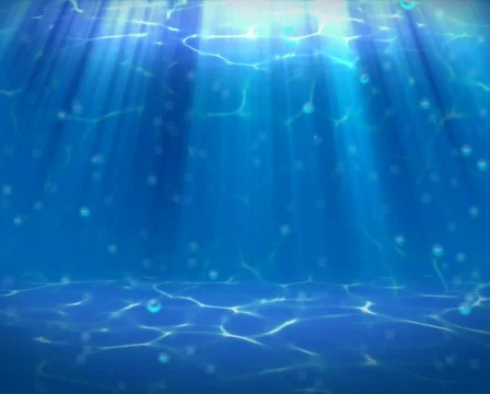 Underwater world and sunrays Stock Footage 687317