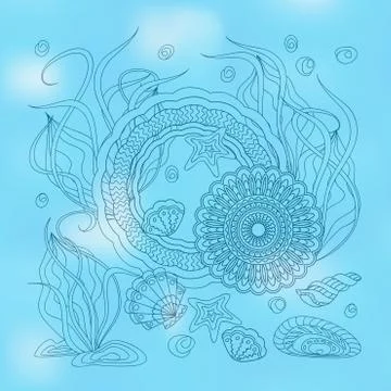 Underwater world Stock Illustration