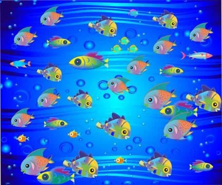 Underwater world Illustrazione stock