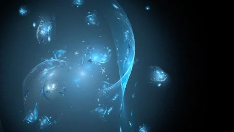 Underwater world or space Stock Illustration
