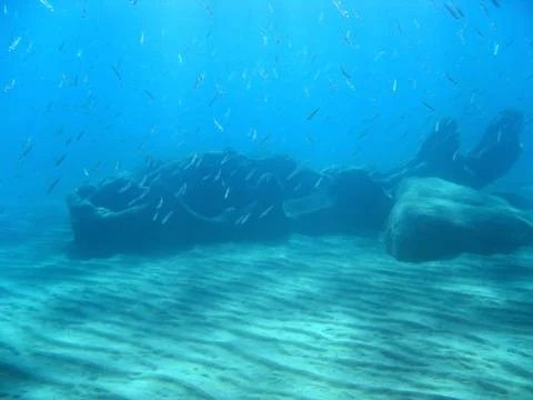 Underwater wreck Stock-Fotos