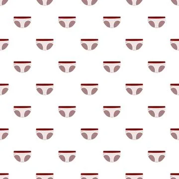 Underwear pattern creating seamless feminine comfort design Stock Illustration