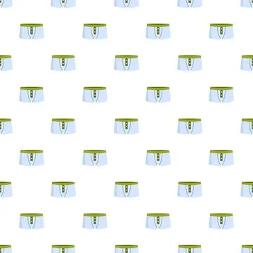 Underwear pattern on white background for textile design Stock Illustration