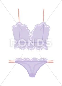 Underwear silhouette isolated vector set Stock Illustration