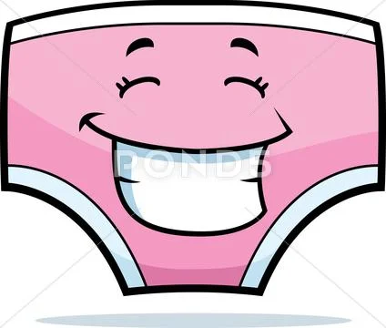 Underwear Smiling Stock Illustration