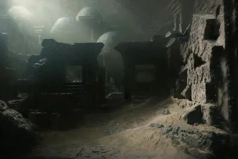 Underworld Temple Illustration