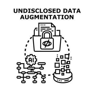 Undisclosed data augmentation process and ethical considerations Stockillustratie