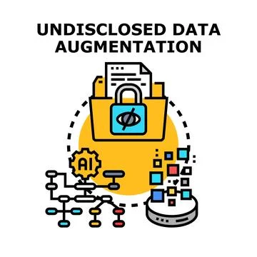 Undisclosed data augmentation process and ethical considerations Stockillustratie