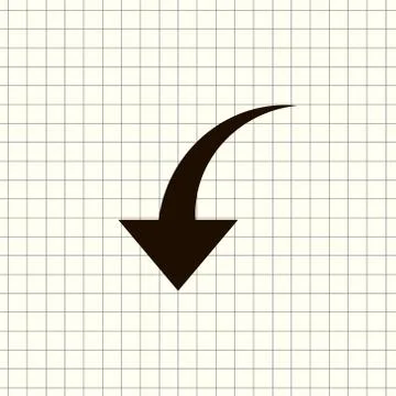 Undo Arrow Icon, Motion icon. Back arrow icon. Arrow button. Stock Illustration