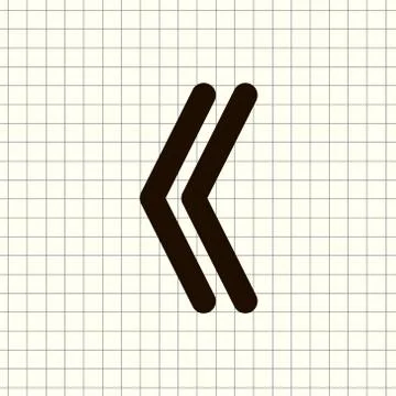 Undo Arrow Icon, Motion icon. Back arrow icon. Arrow button. Illustrazione stock
