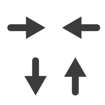 Undo Arrow Icon, Redo Arrow Icon. Direction arrow sign. Arrow button. Stock Illustration