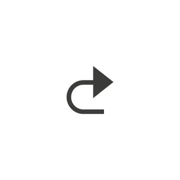 Undo Arrow Icon, Redo Arrow Icon. Direction arrow sign. Arrow button. Stock Illustration